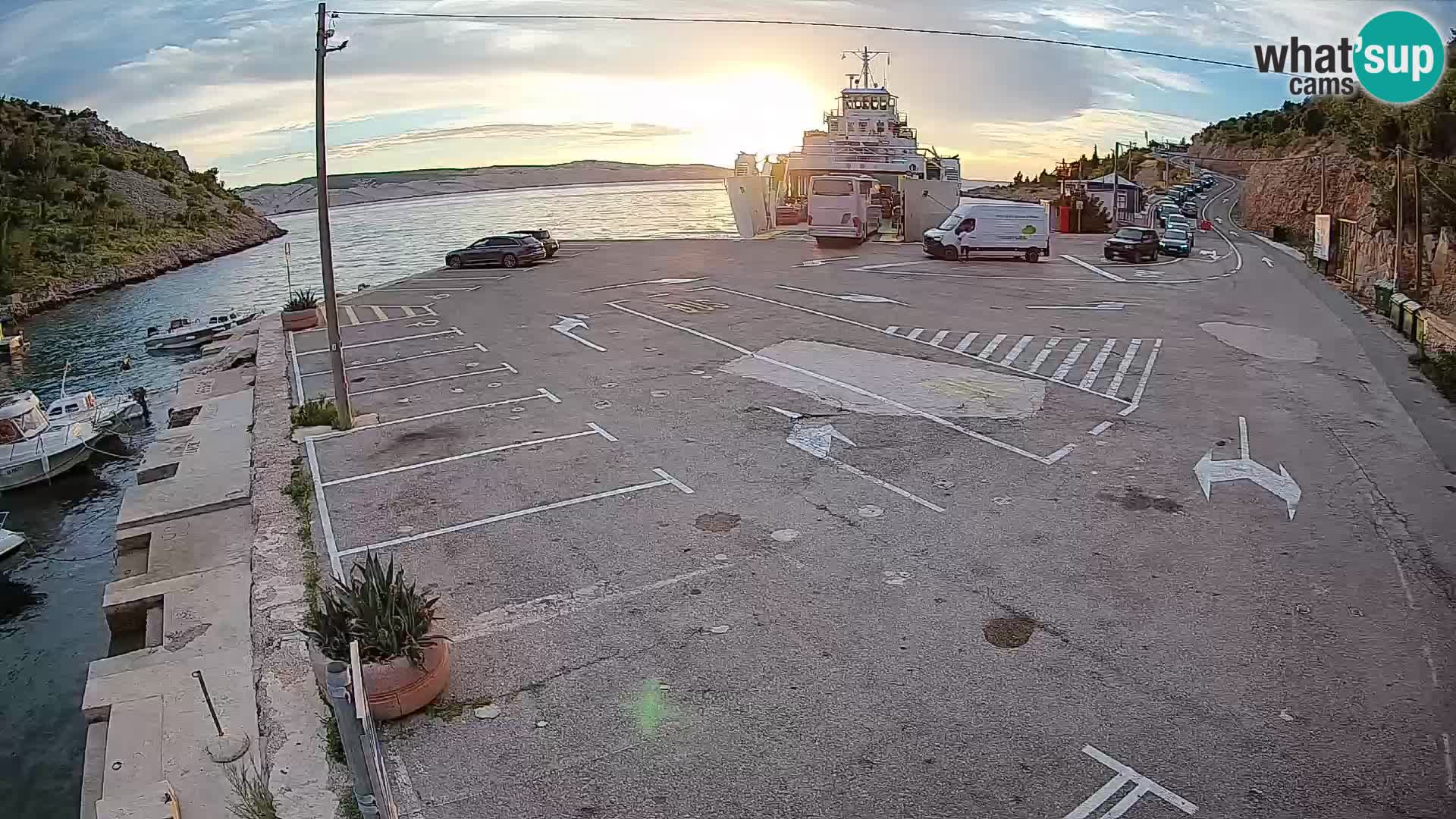 Webcam porto traghetti di Prizna – per l’isola di Pag