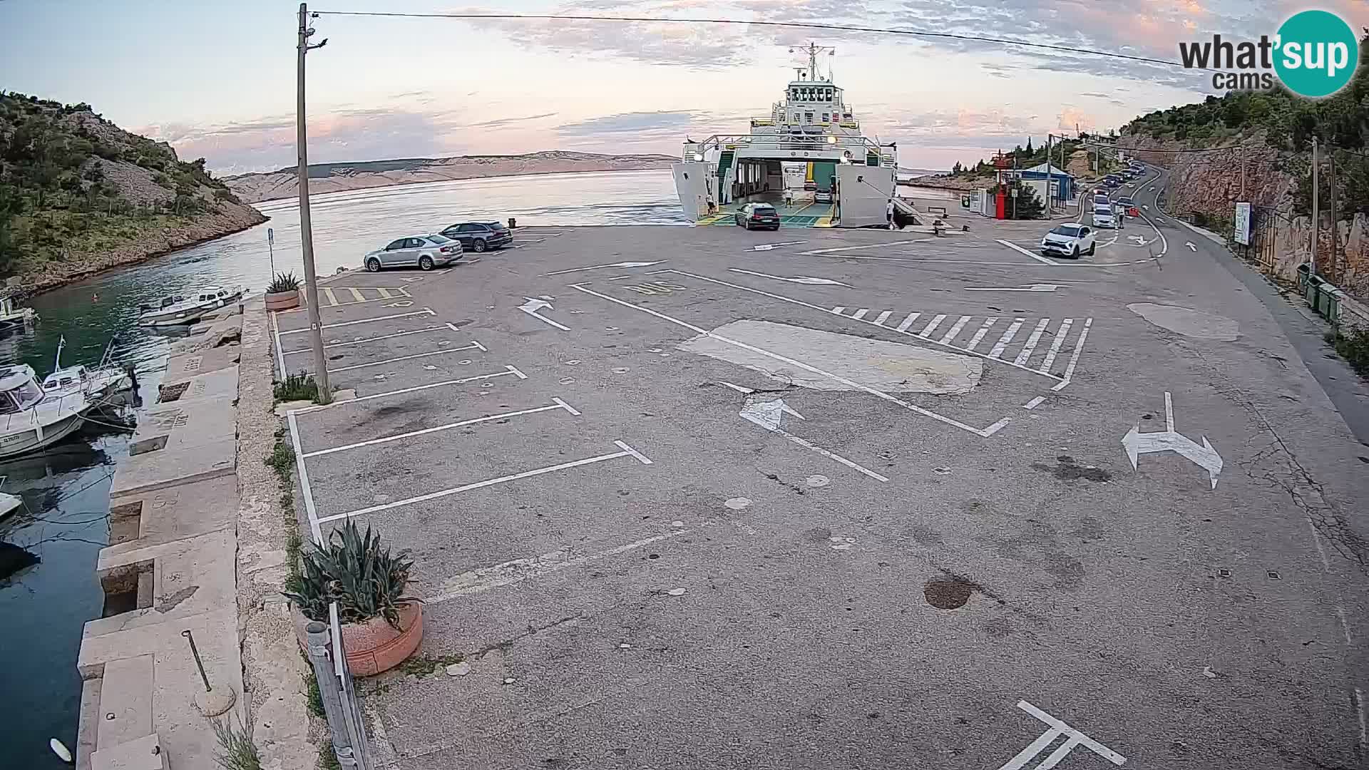 Webcam porto traghetti di Prizna – per l’isola di Pag