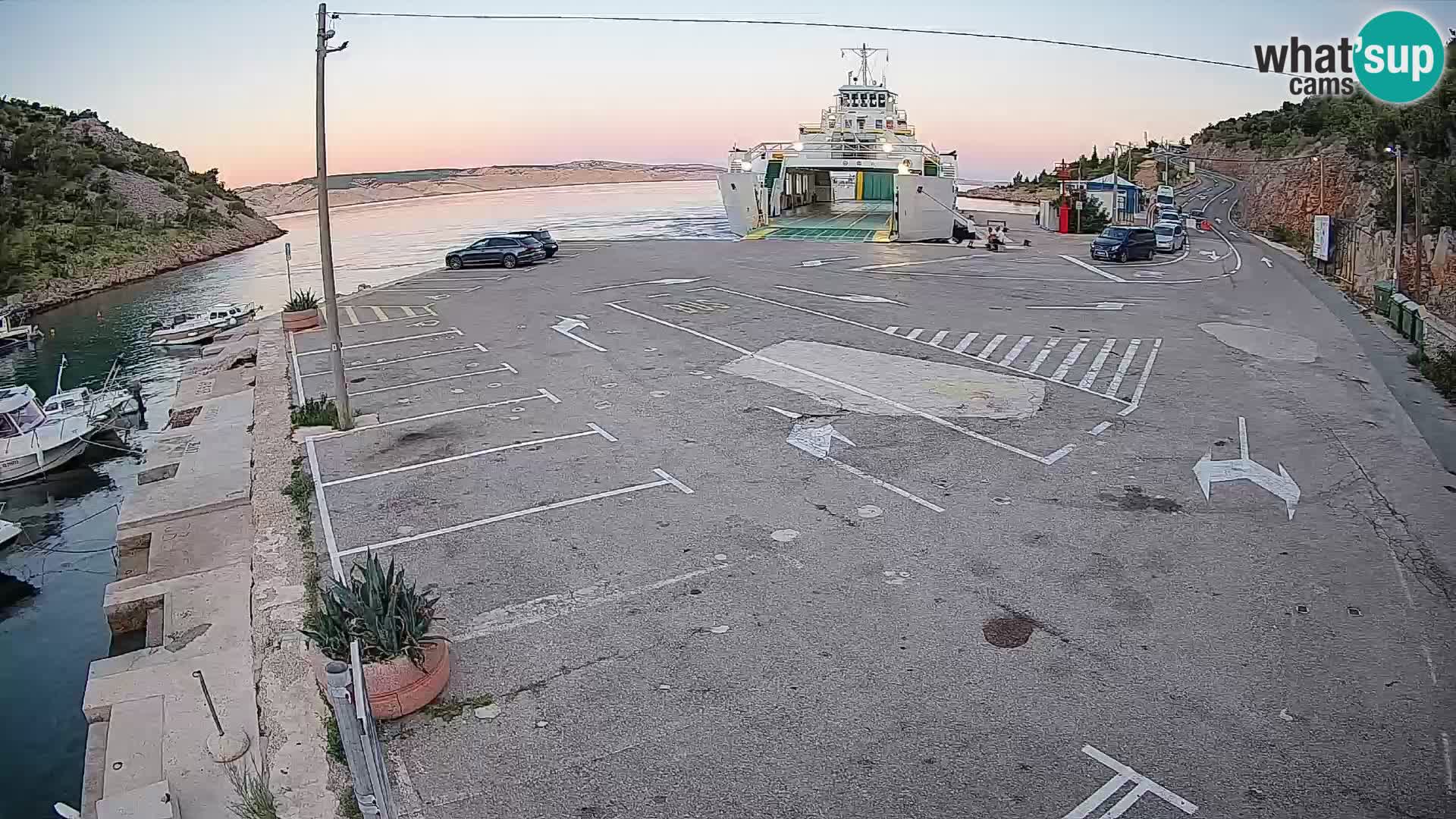 Webcam porto traghetti di Prizna – per l’isola di Pag