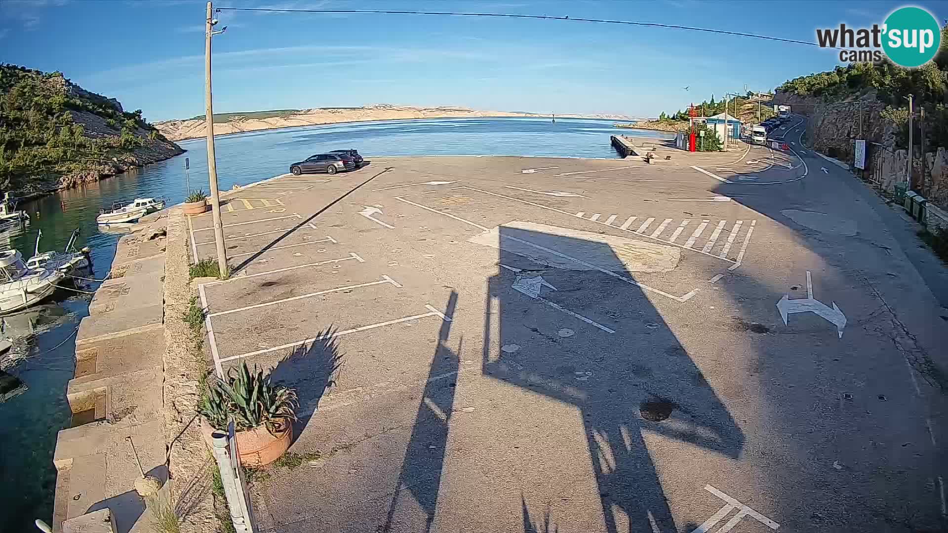 Webcam porto traghetti di Prizna – per l’isola di Pag