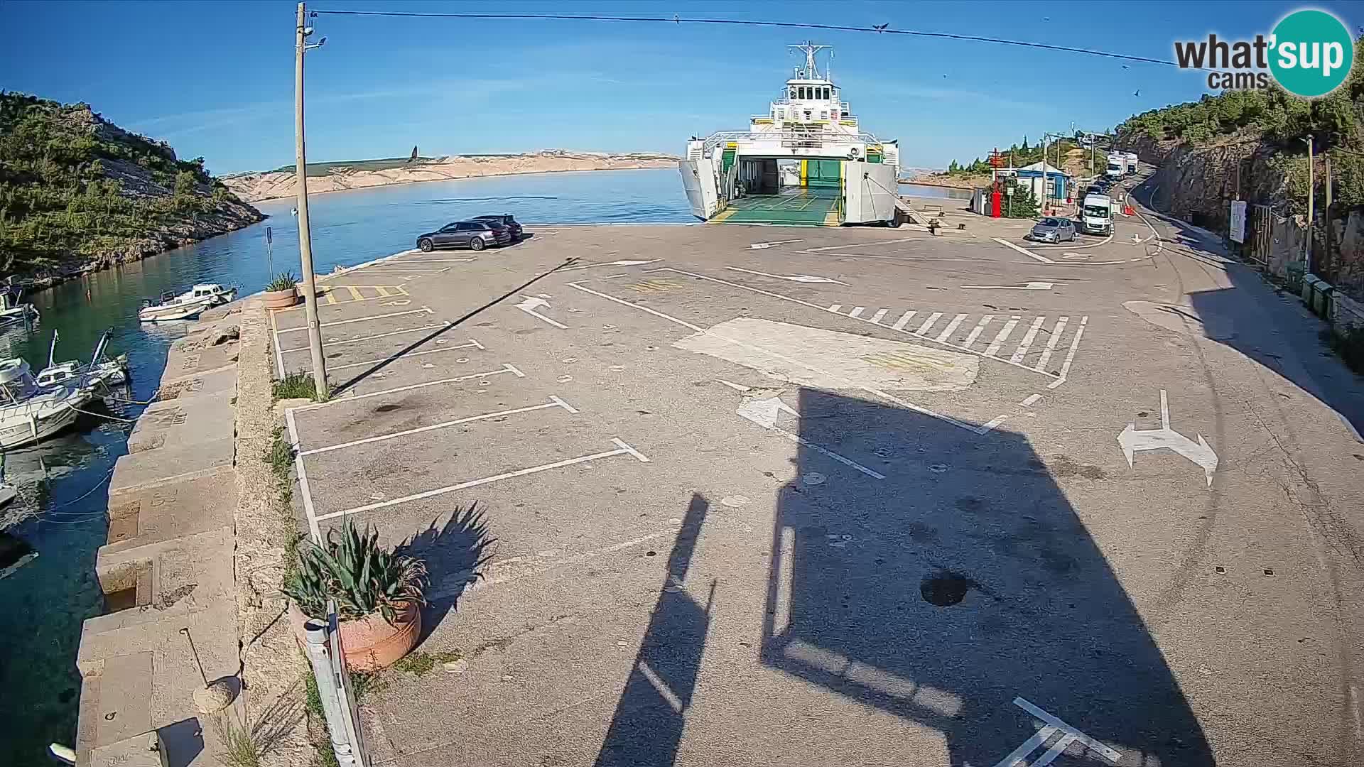 Webcam porto traghetti di Prizna – per l’isola di Pag