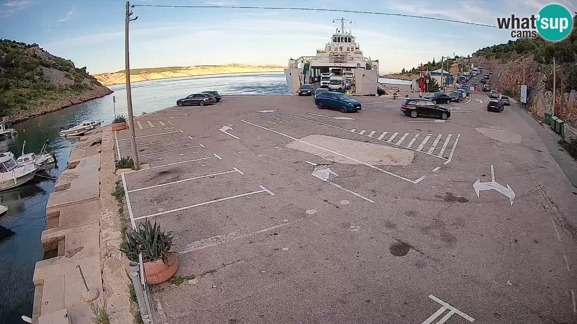 Webcam porto traghetti di Prizna – per l’isola di Pag