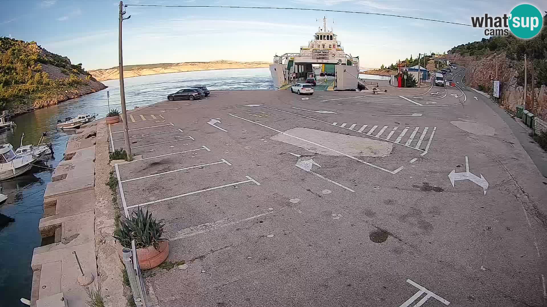 Webcam porto traghetti di Prizna – per l’isola di Pag