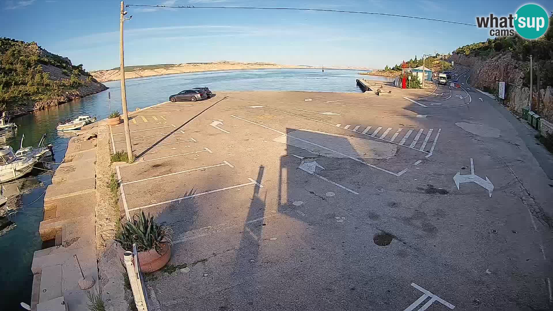 Webcam porto traghetti di Prizna – per l’isola di Pag