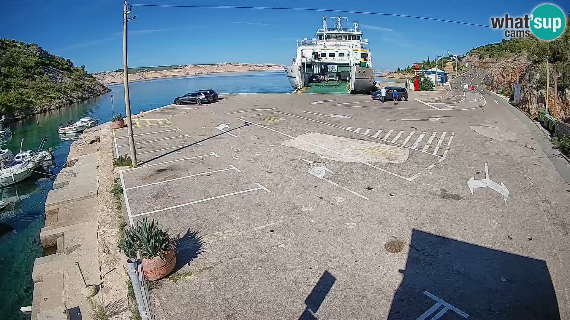 Webcam porto traghetti di Prizna – per l’isola di Pag