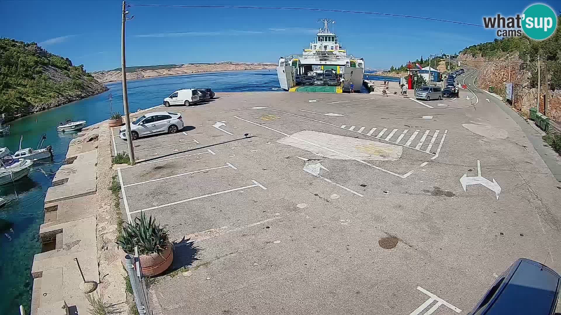 Webcam porto traghetti di Prizna – per l’isola di Pag