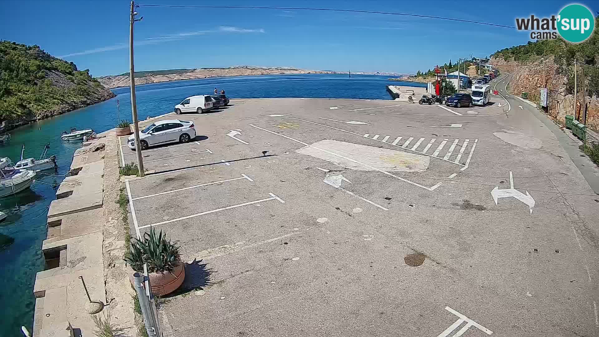 Webcam porto traghetti di Prizna – per l’isola di Pag