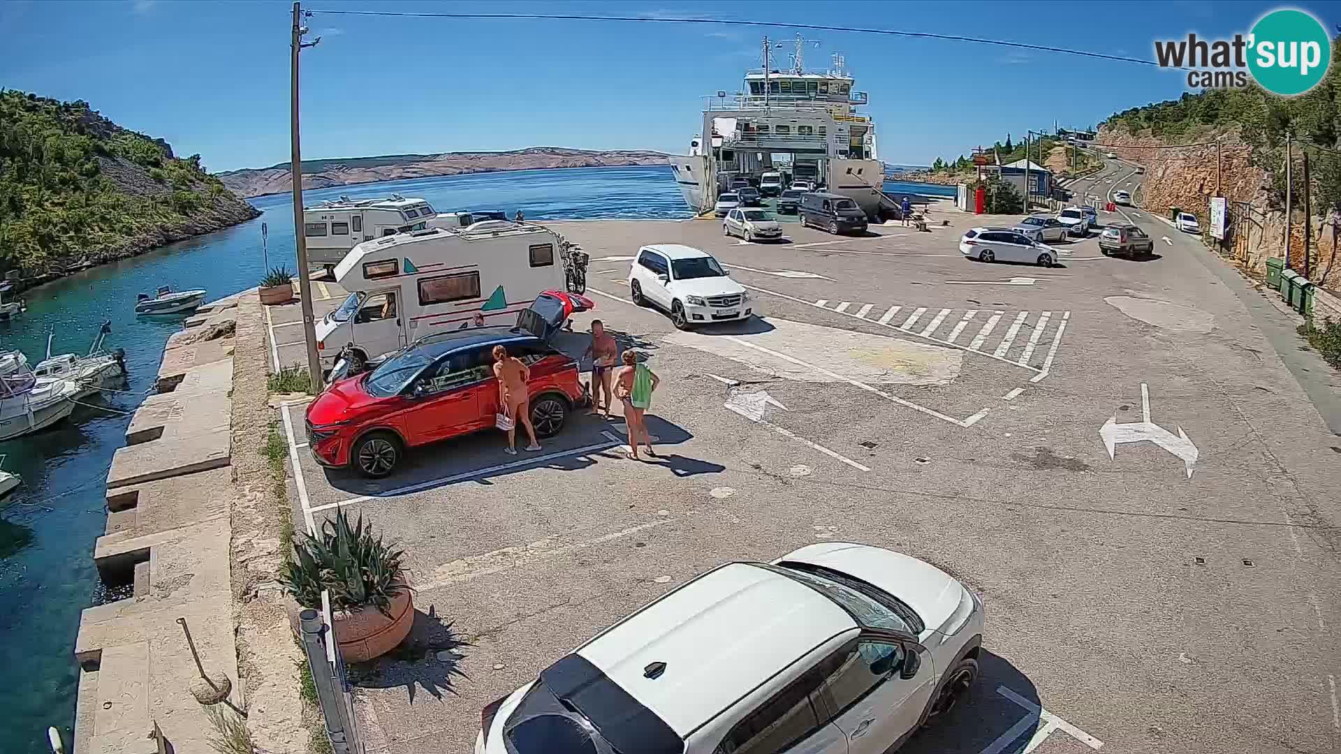 Webcam porto traghetti di Prizna – per l’isola di Pag