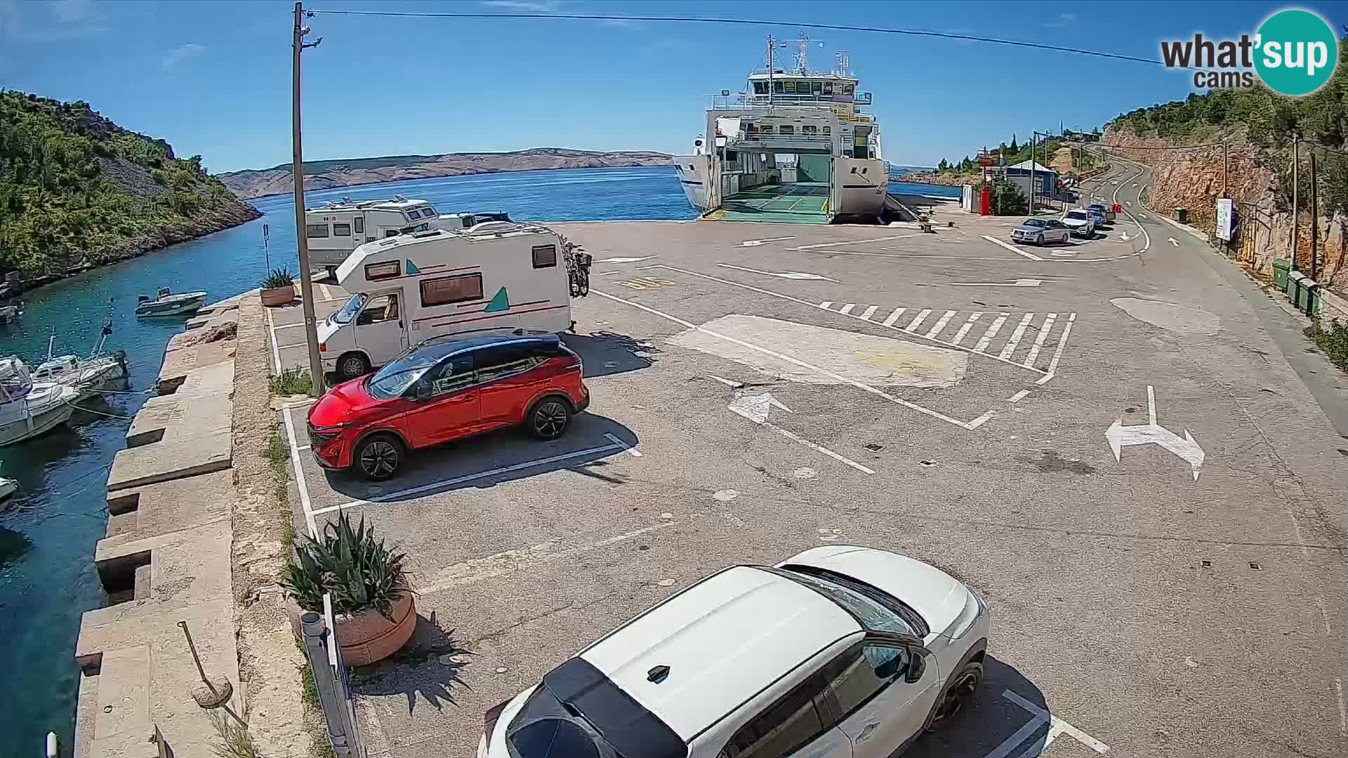 Webcam porto traghetti di Prizna – per l’isola di Pag