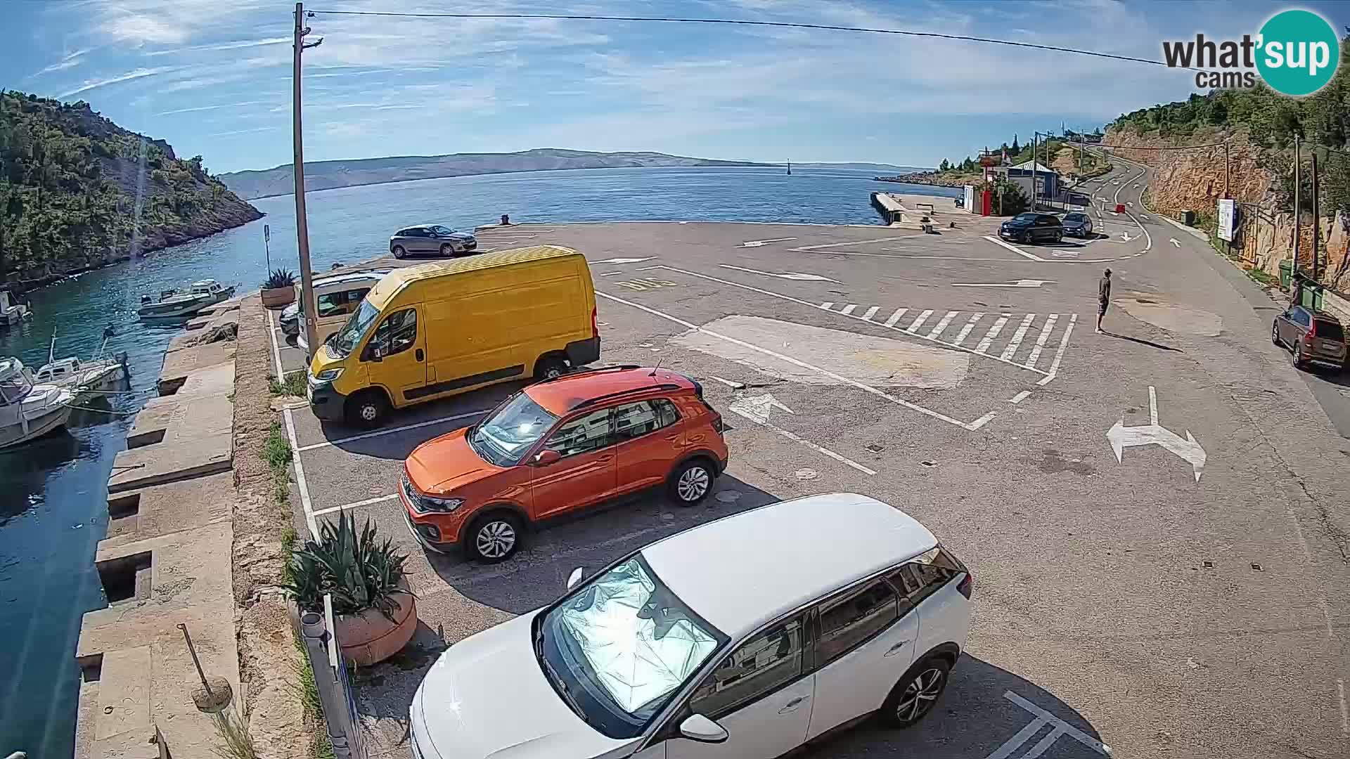 Webcam Fährhafen Prizna – zur Insel Pag