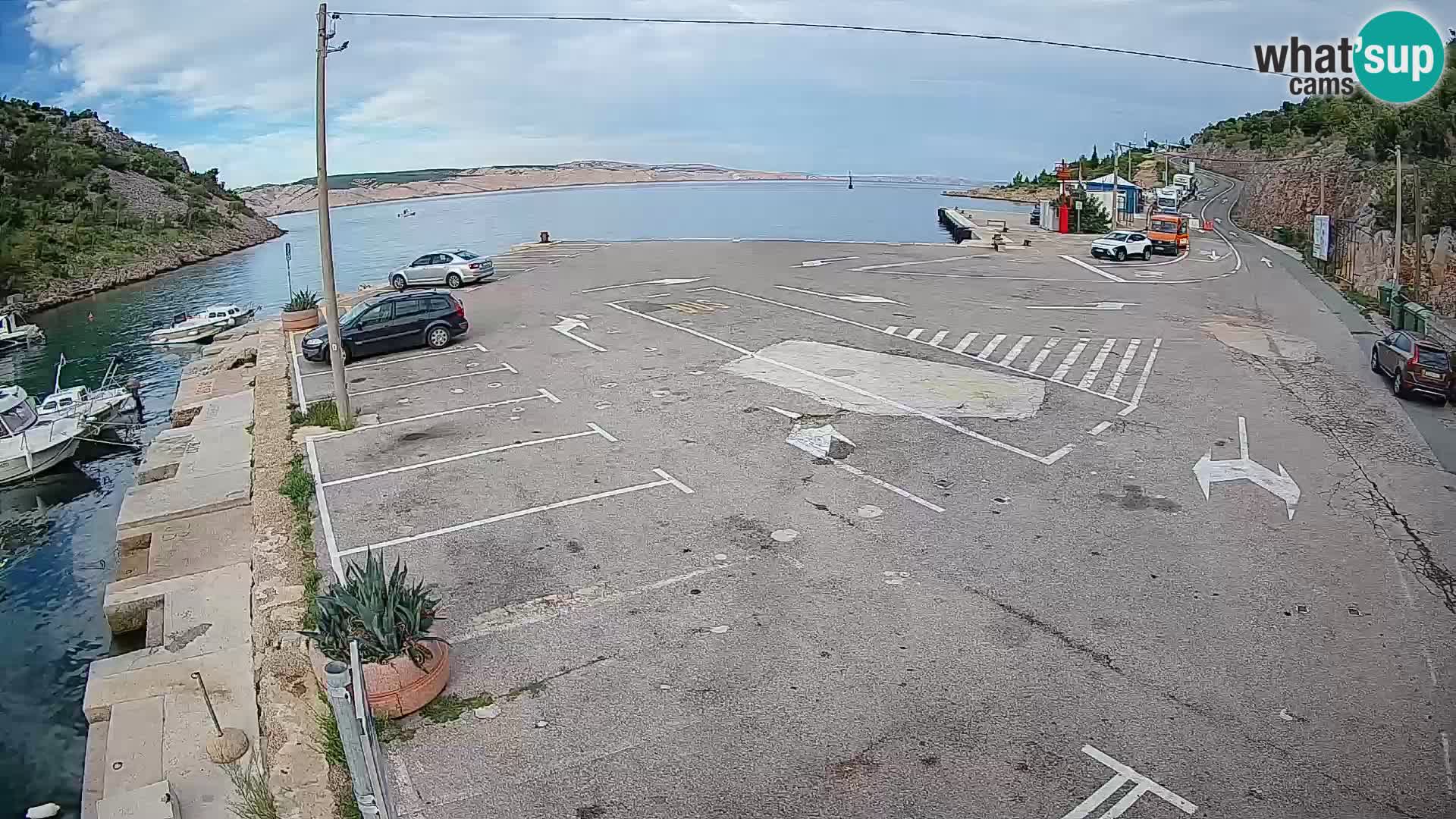 Webcam porto traghetti di Prizna – per l’isola di Pag