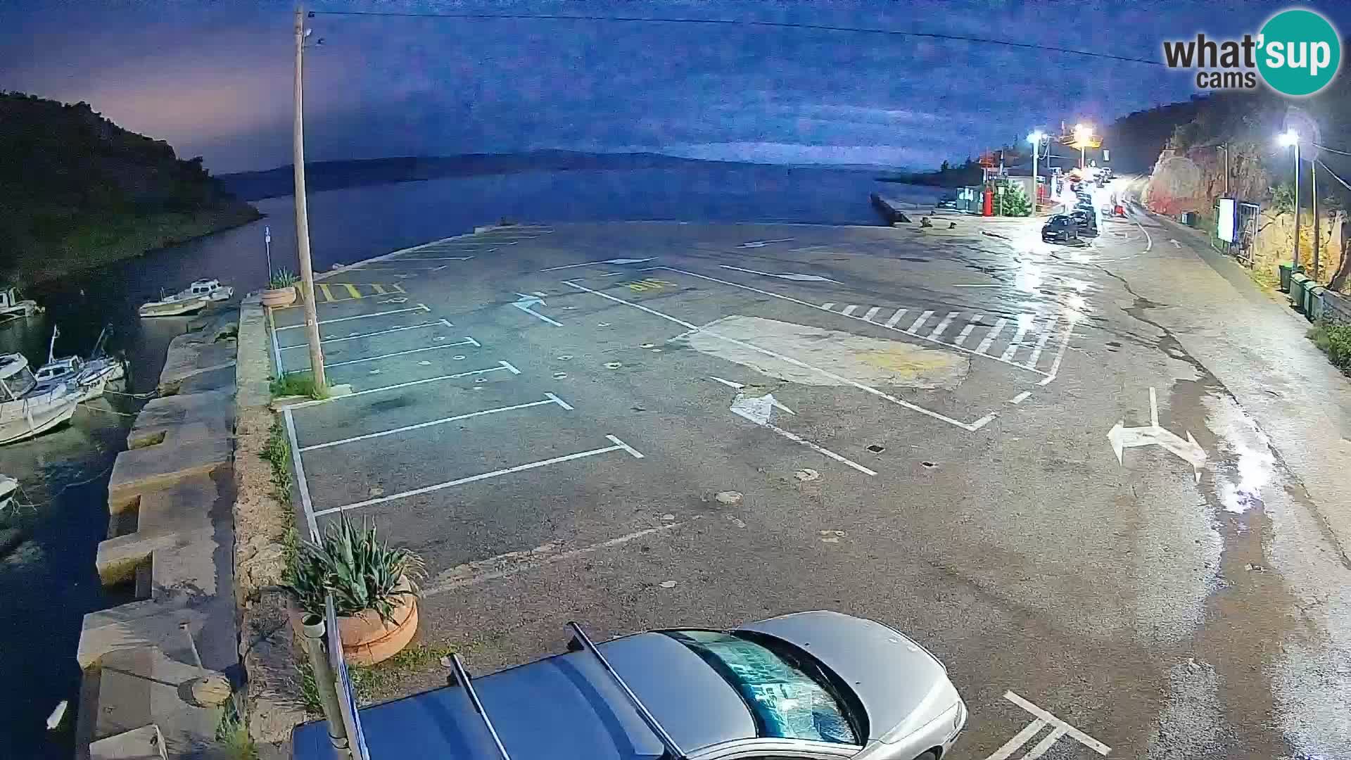 Webcam Prizna ferry port to Pag island