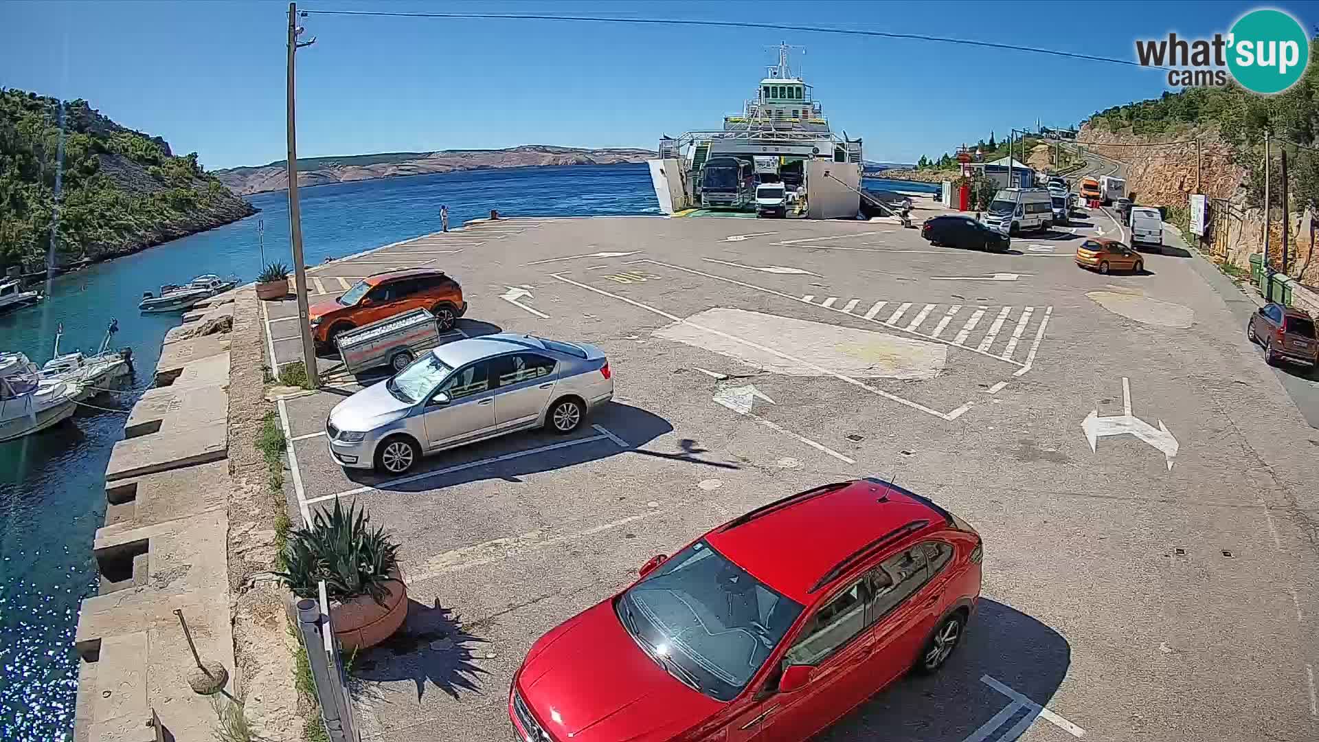 Webcam porto traghetti di Prizna – per l’isola di Pag