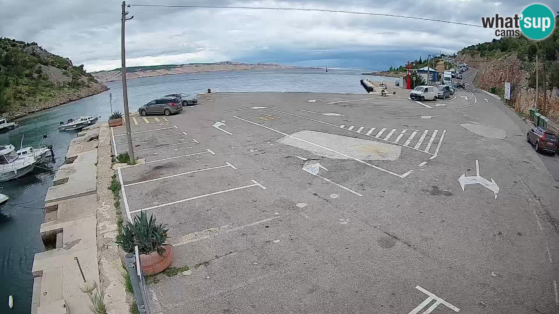 Webcam porto traghetti di Prizna – per l’isola di Pag