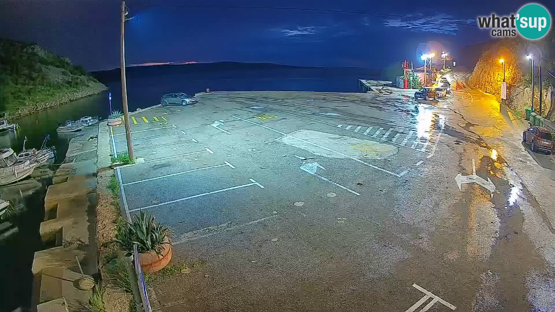 Webcam Fährhafen Prizna – zur Insel Pag