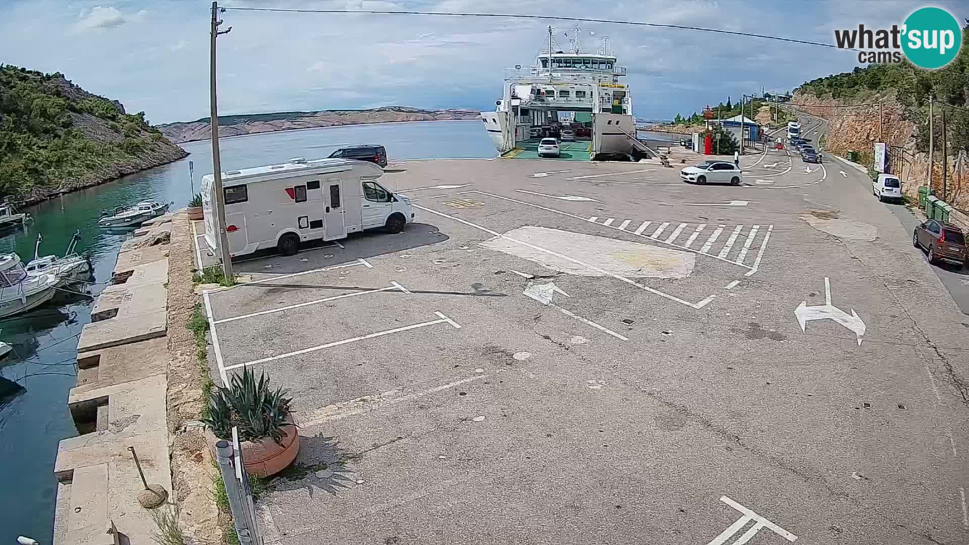 Webcam porto traghetti di Prizna – per l’isola di Pag