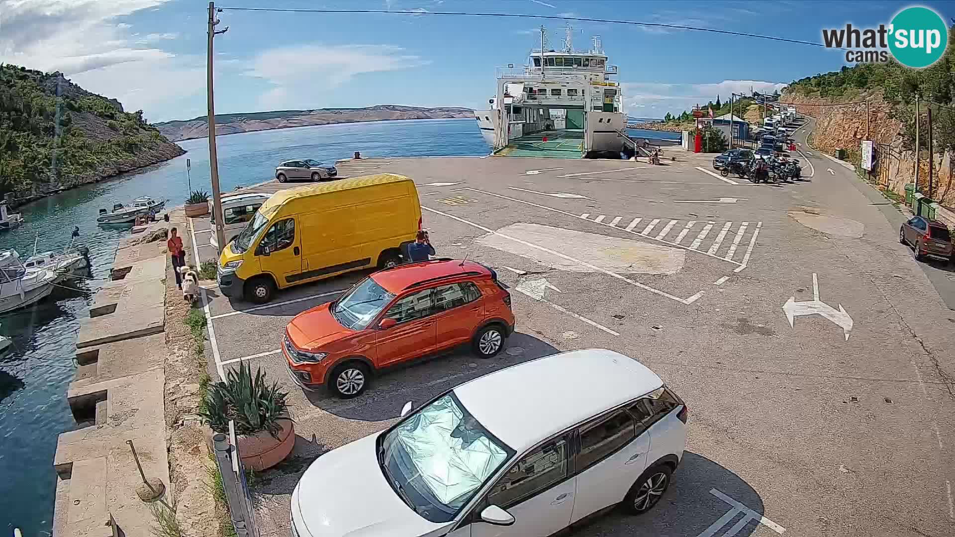 Webcam porto traghetti di Prizna – per l’isola di Pag