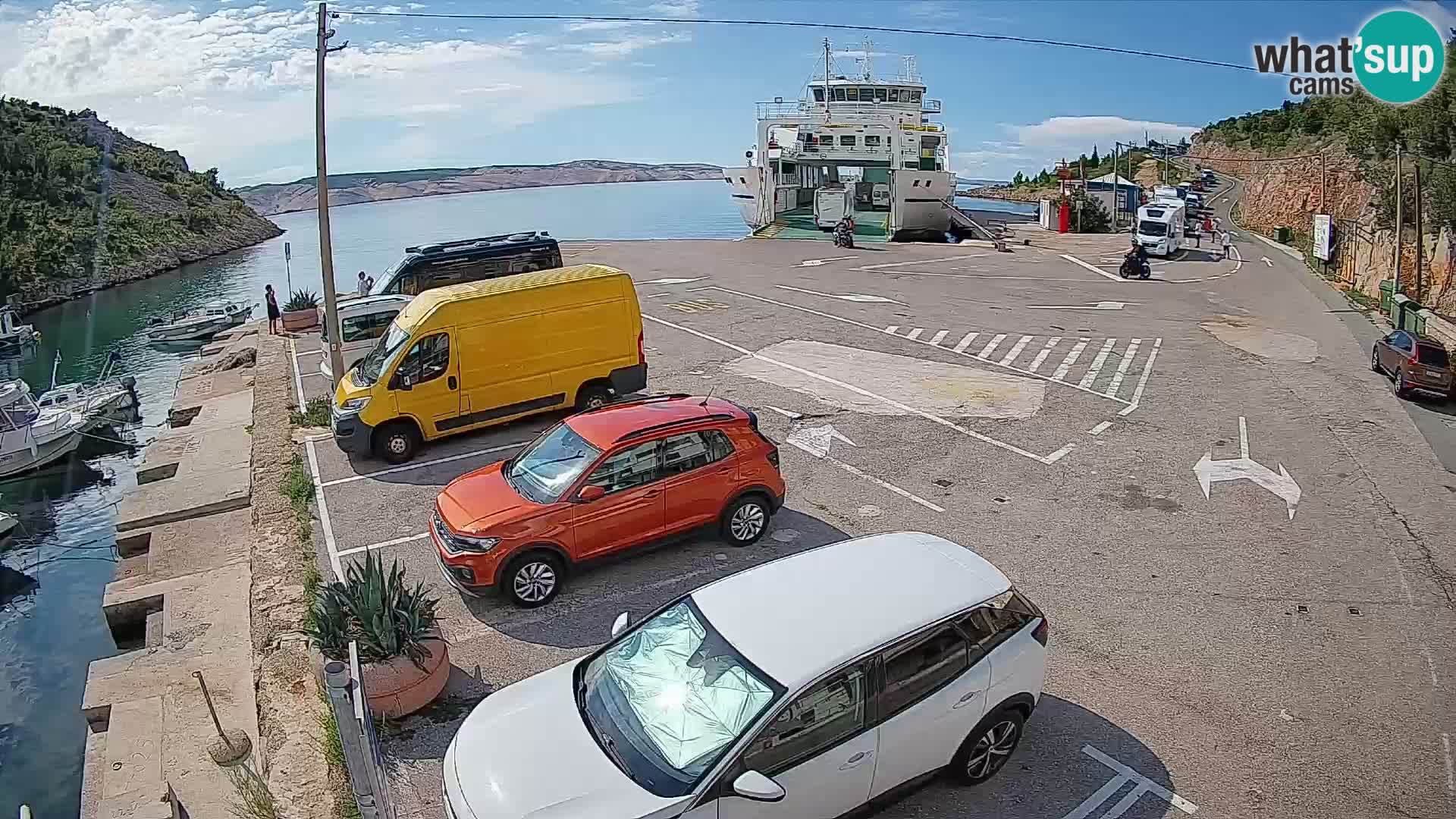 Webcam porto traghetti di Prizna – per l’isola di Pag