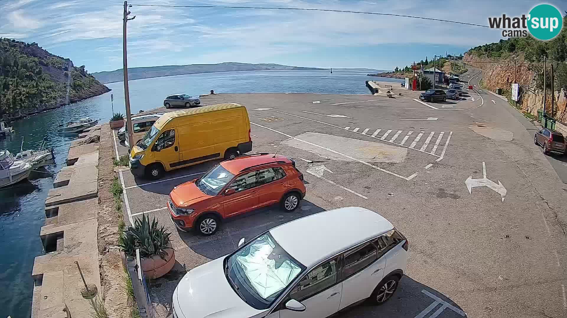 Webcam Fährhafen Prizna – zur Insel Pag