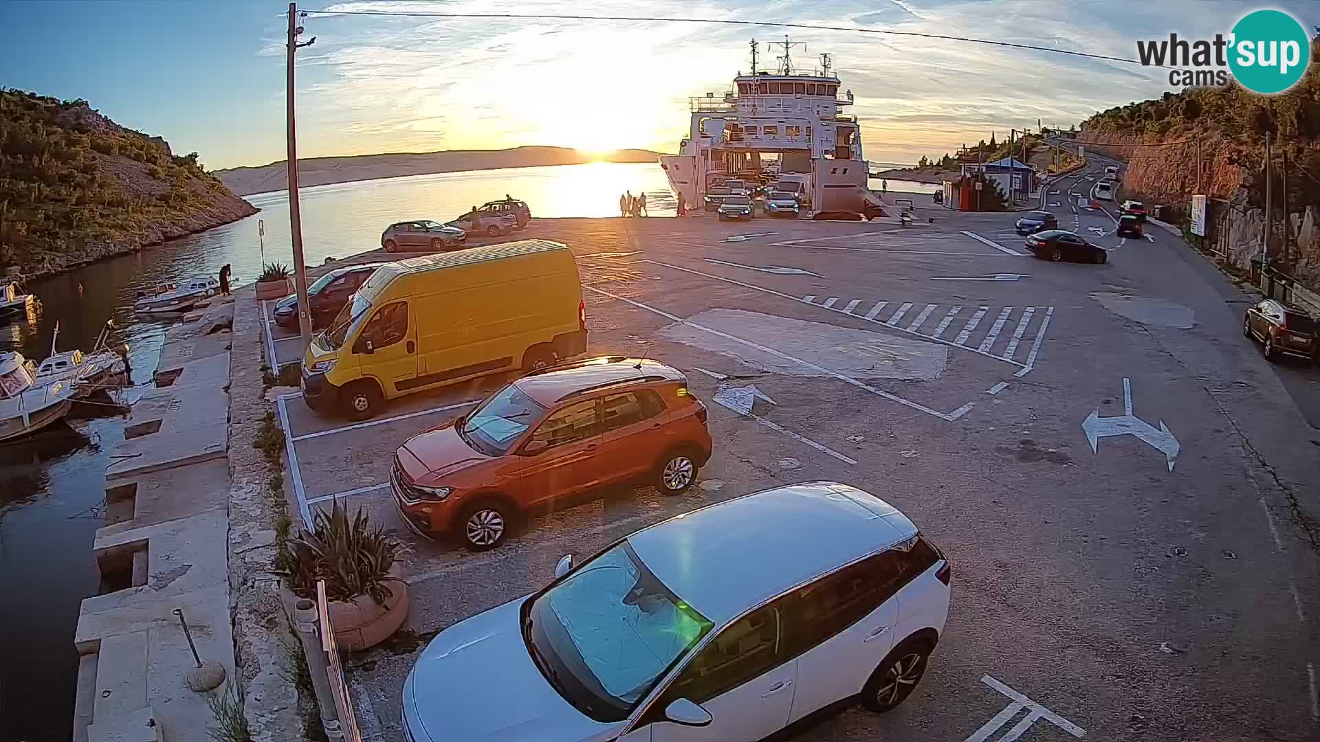 Webcam porto traghetti di Prizna – per l’isola di Pag