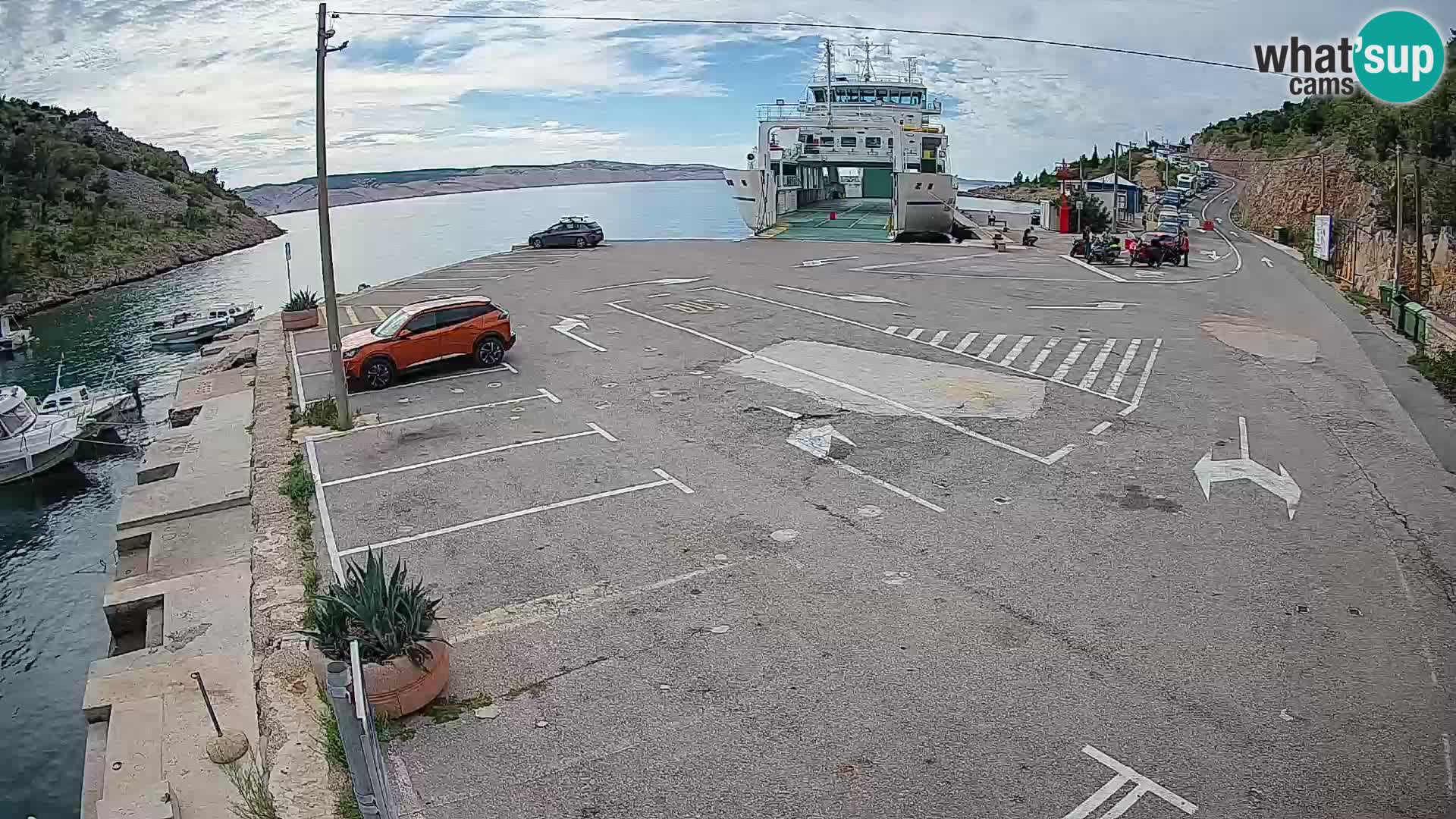 Webcam porto traghetti di Prizna – per l’isola di Pag