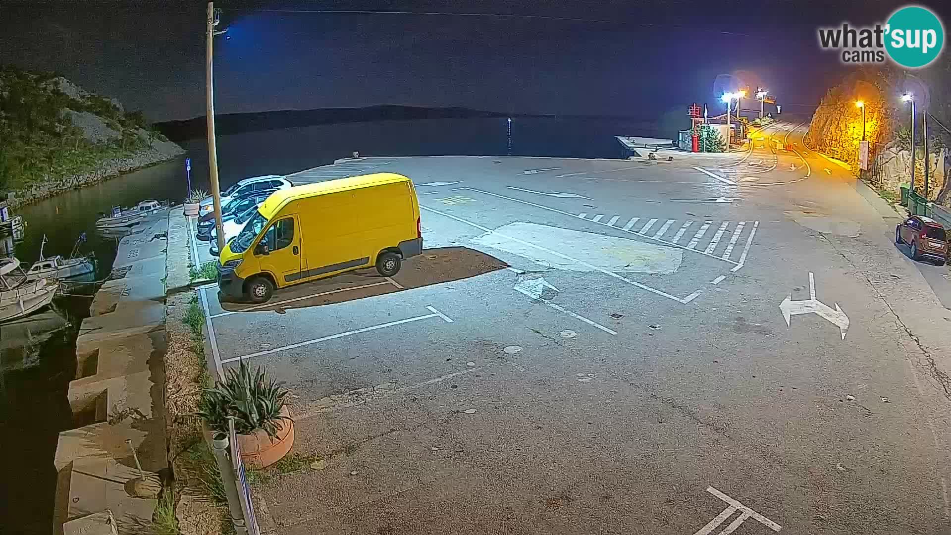 Webcam Fährhafen Prizna – zur Insel Pag