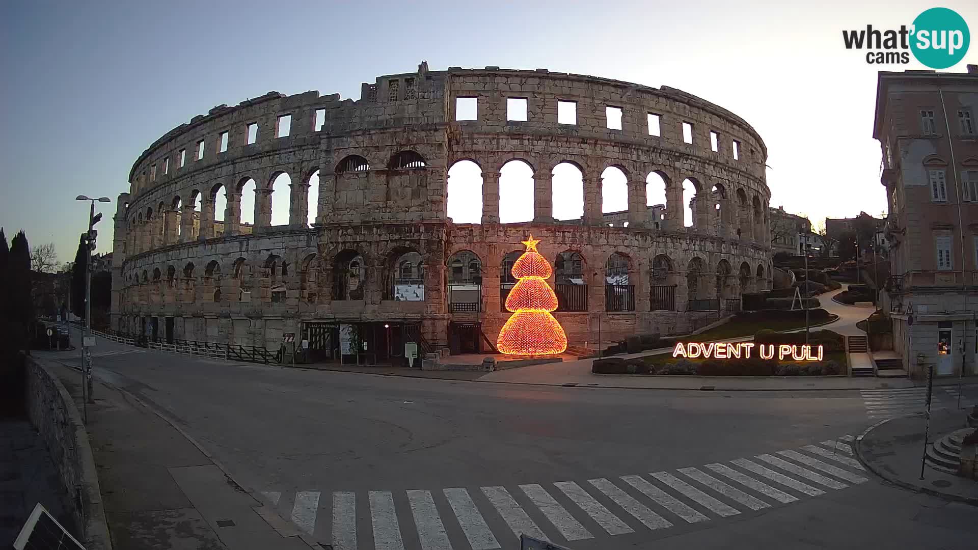 Live webcam Amphitheatre in Pula – Arena