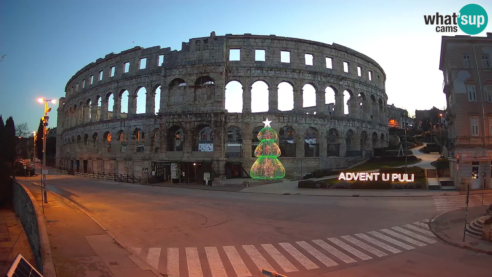 Live webcam Amphitheatre in Pula – Arena