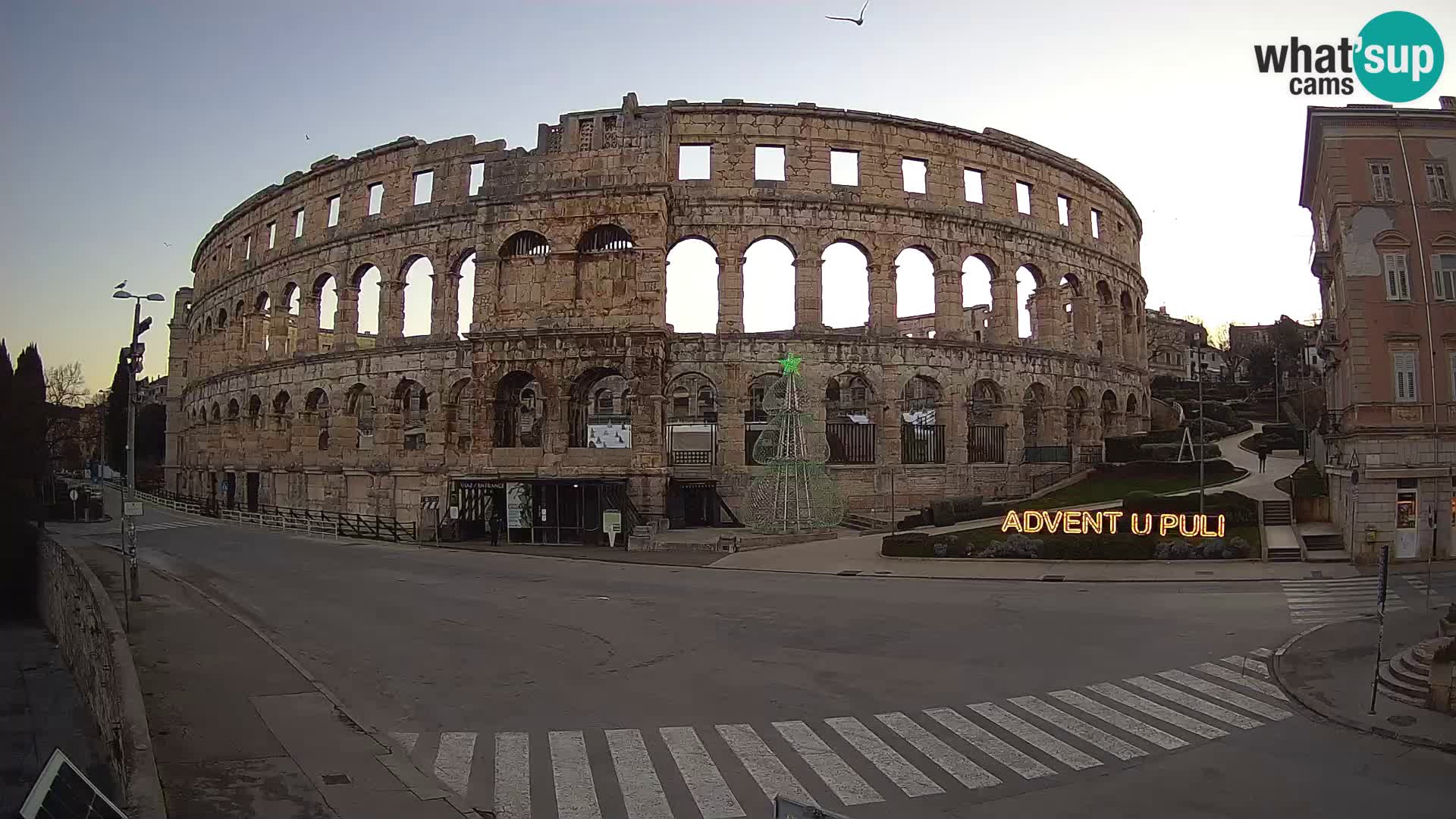 Live webcam Amphitheatre in Pula – Arena