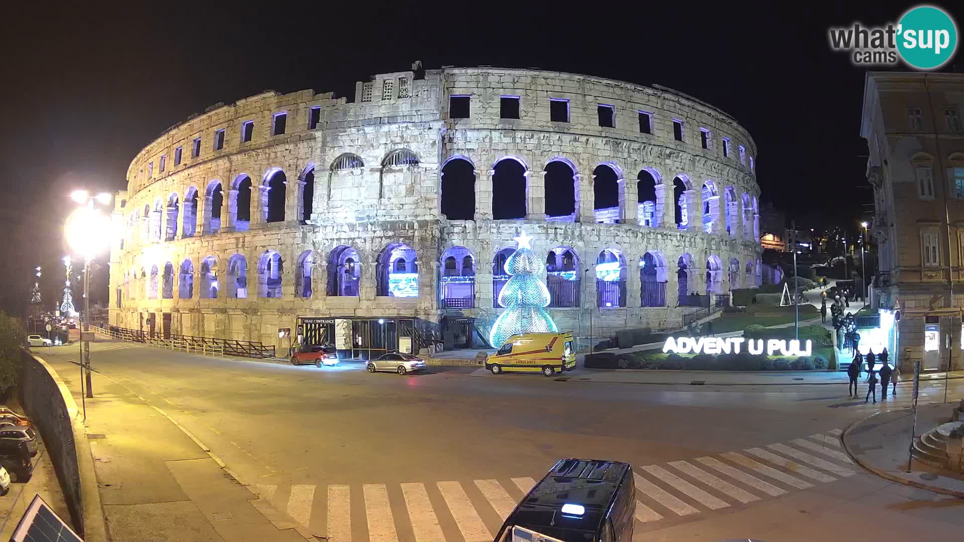 Live webcam Amphitheatre in Pula – Arena