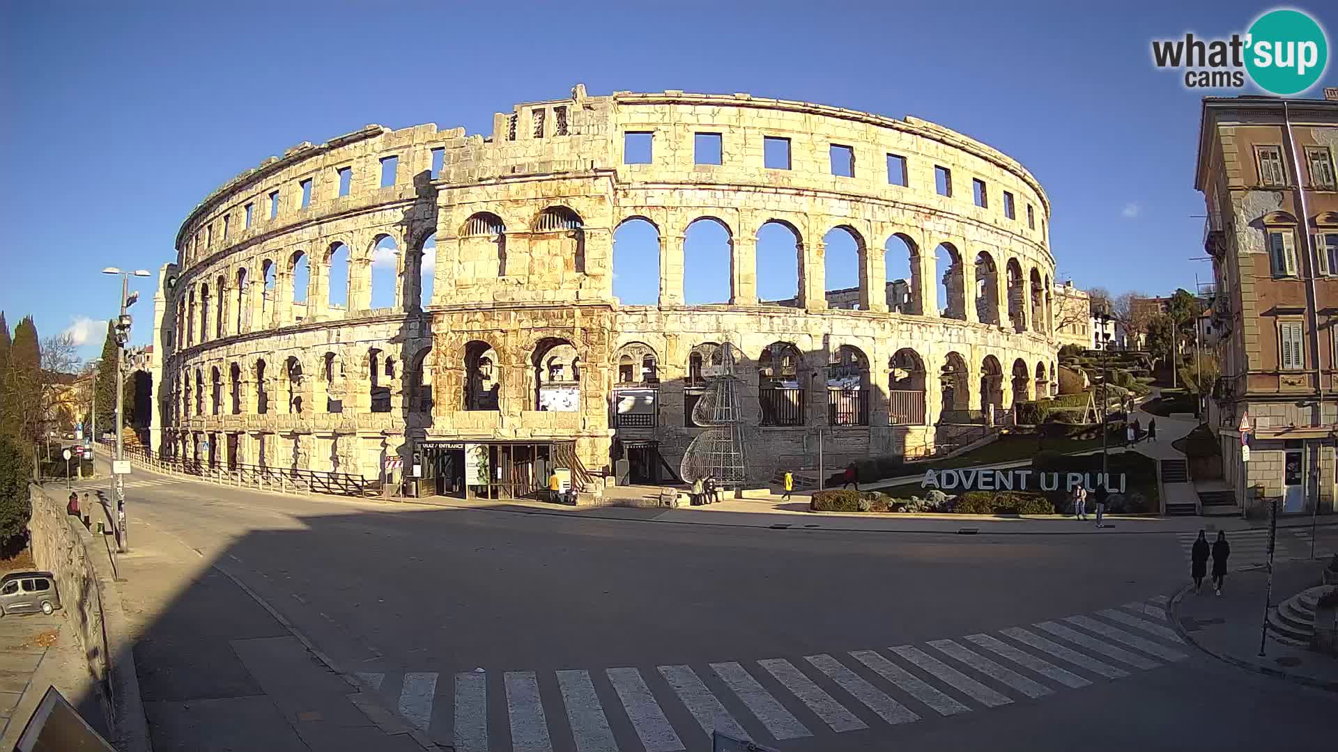 Live webcam Amphitheatre in Pula – Arena