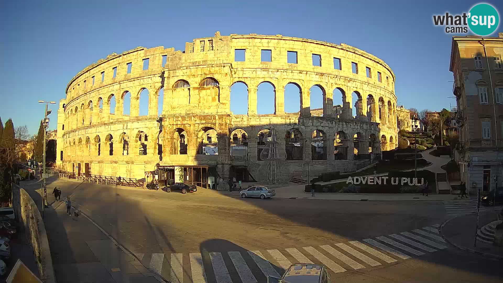 Live webcam Amphitheatre in Pula – Arena