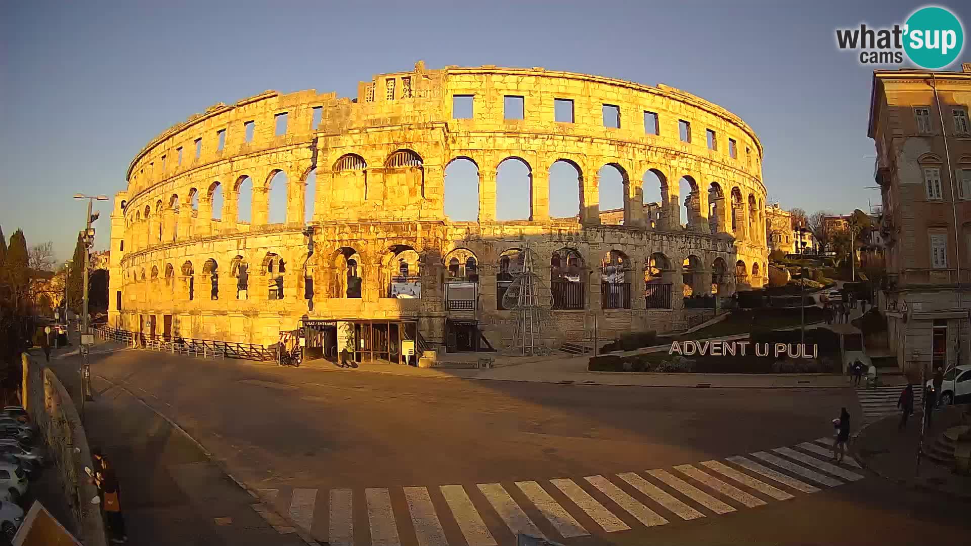 Live webcam Amphitheatre in Pula – Arena