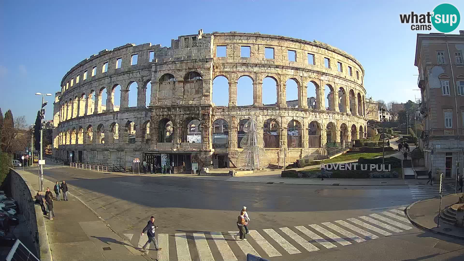 Live webcam Amphitheatre in Pula – Arena