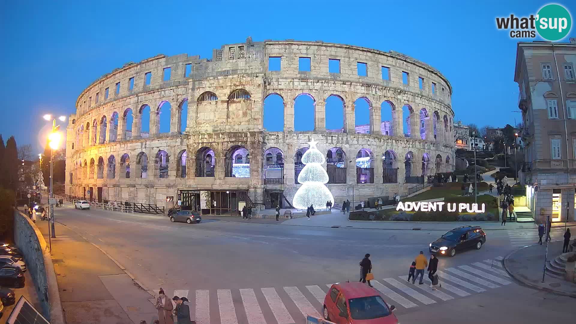 Live webcam Amphitheatre in Pula – Arena