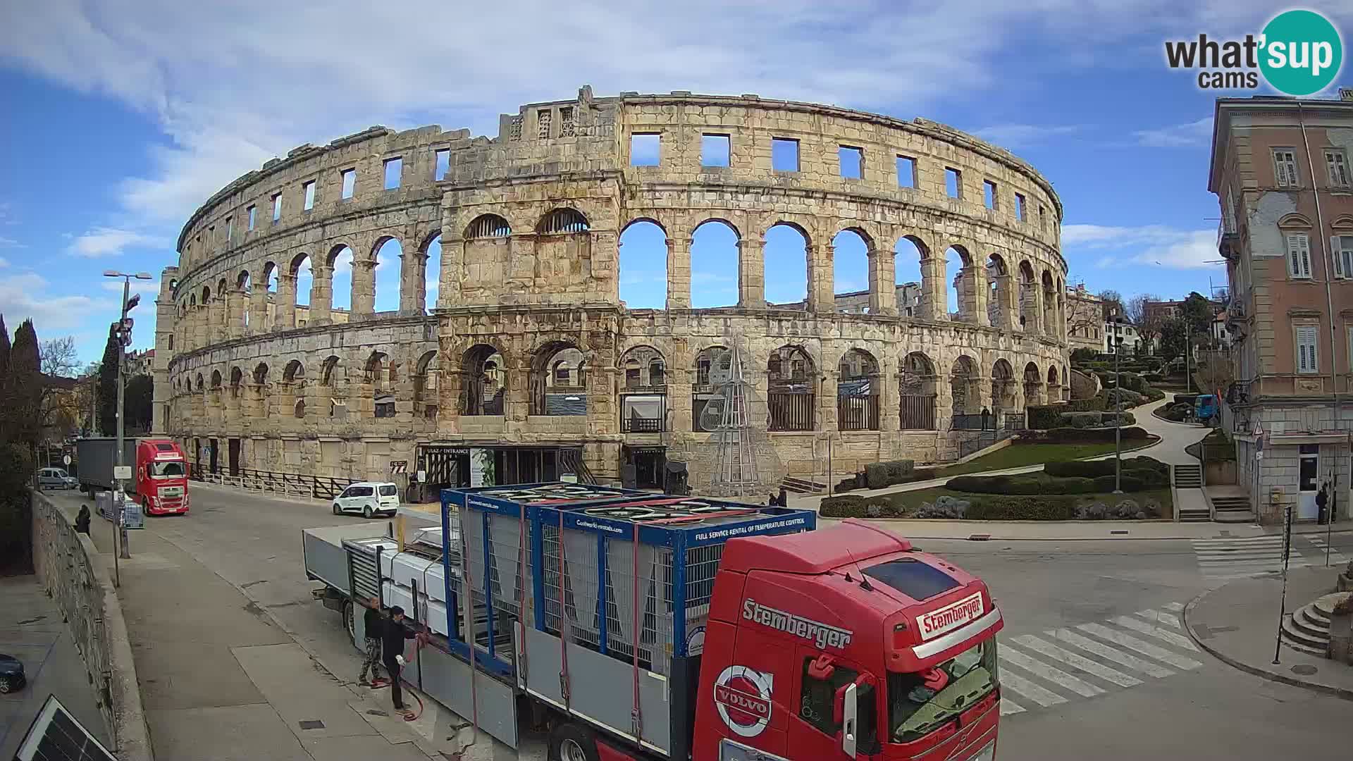 Live webcam Amphitheatre in Pula – Arena