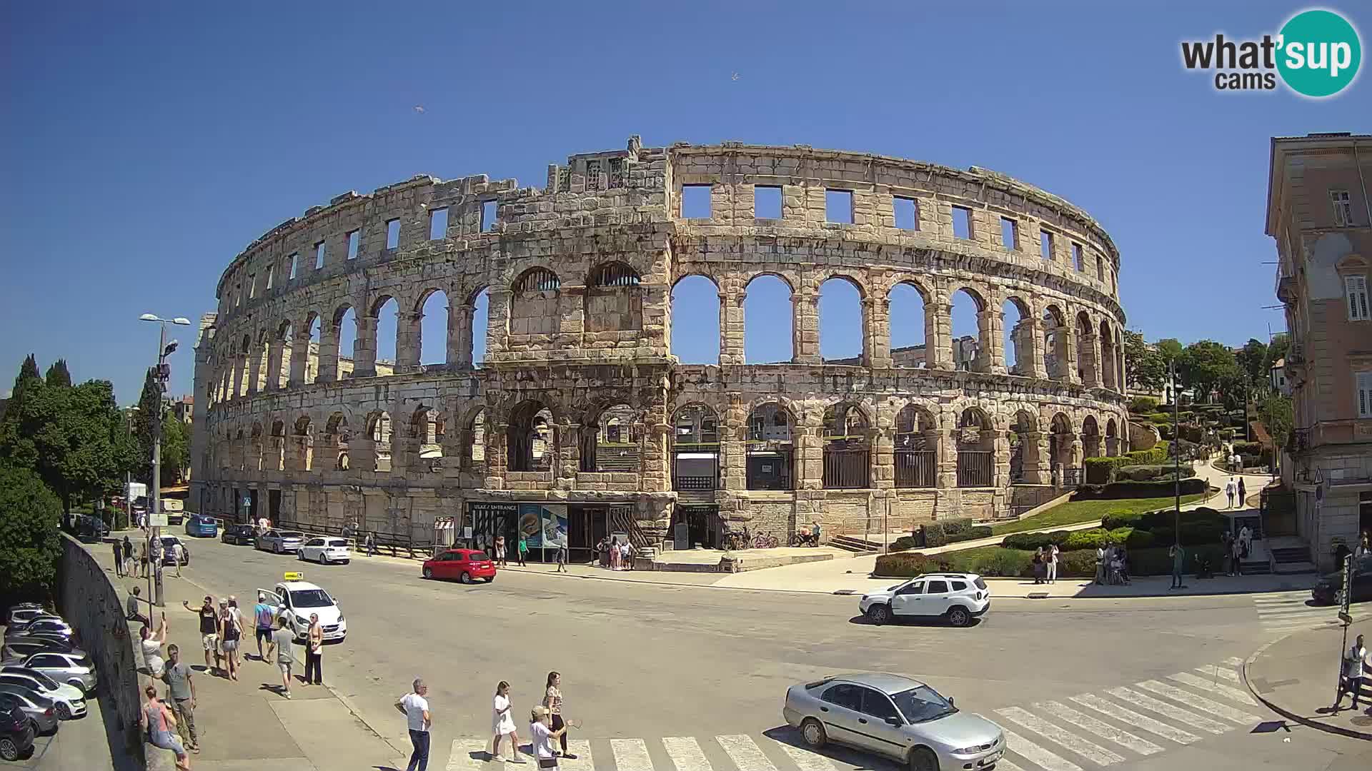 Live webcam Amphitheatre in Pula – Arena