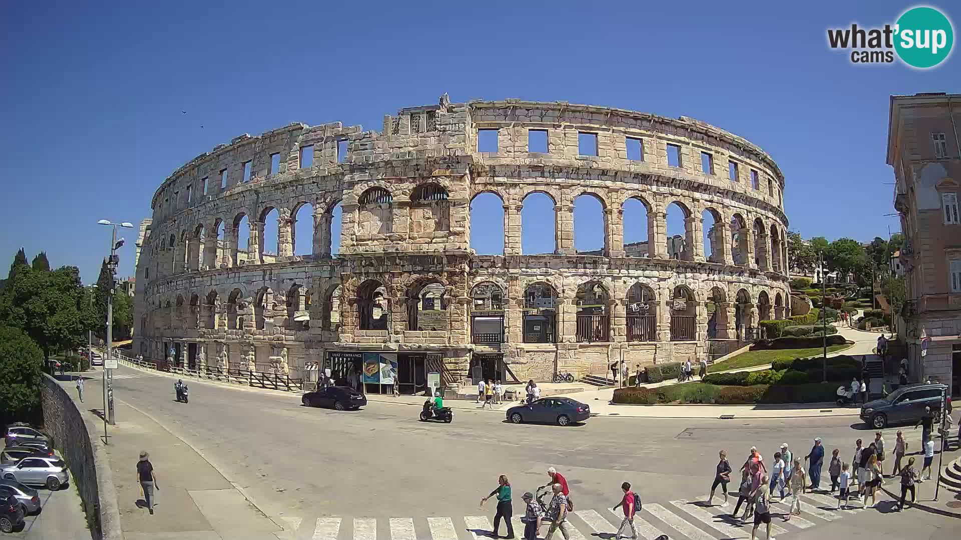 Live webcam Amphitheatre in Pula – Arena