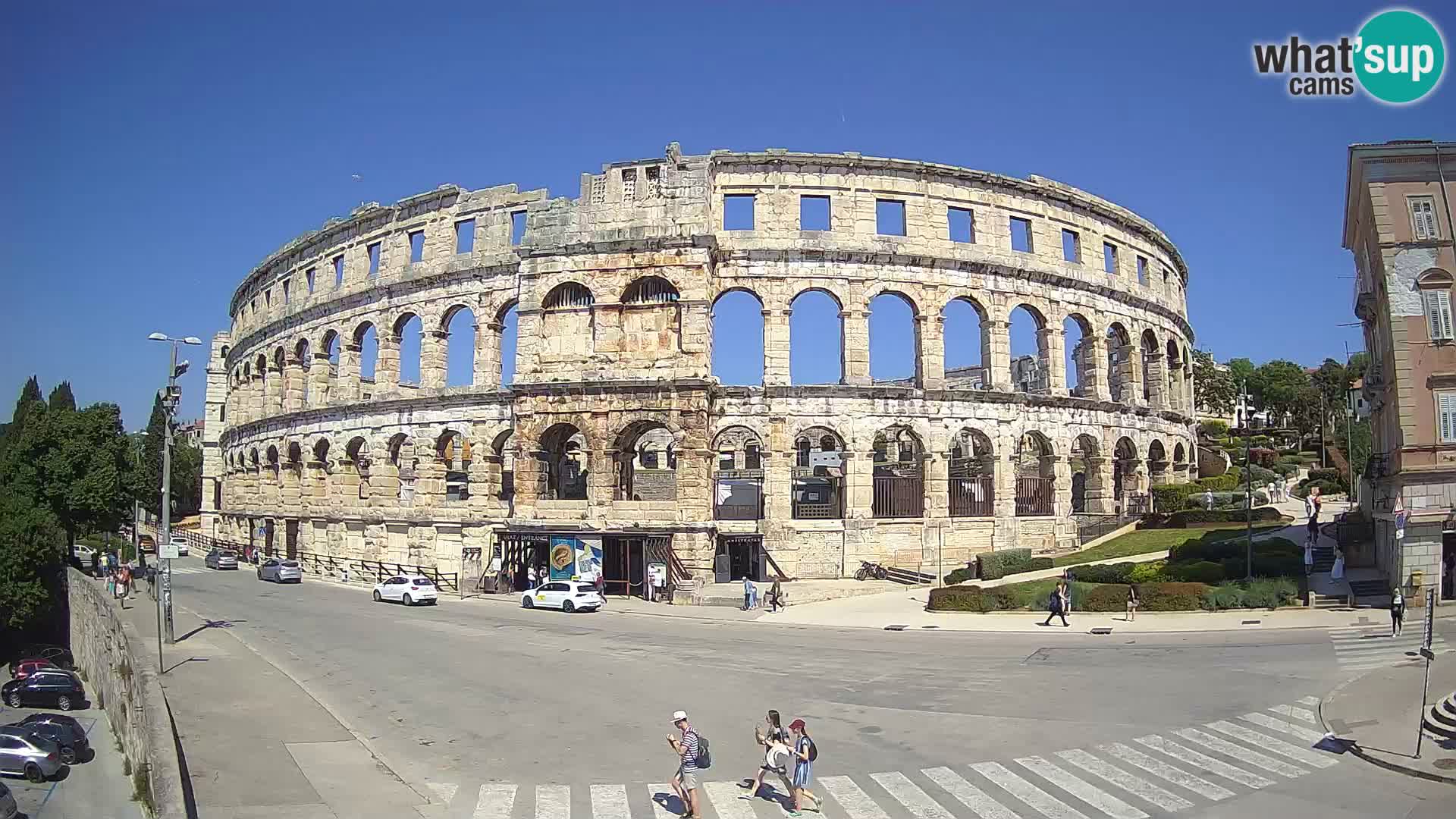 Live webcam Amphitheatre in Pula – Arena