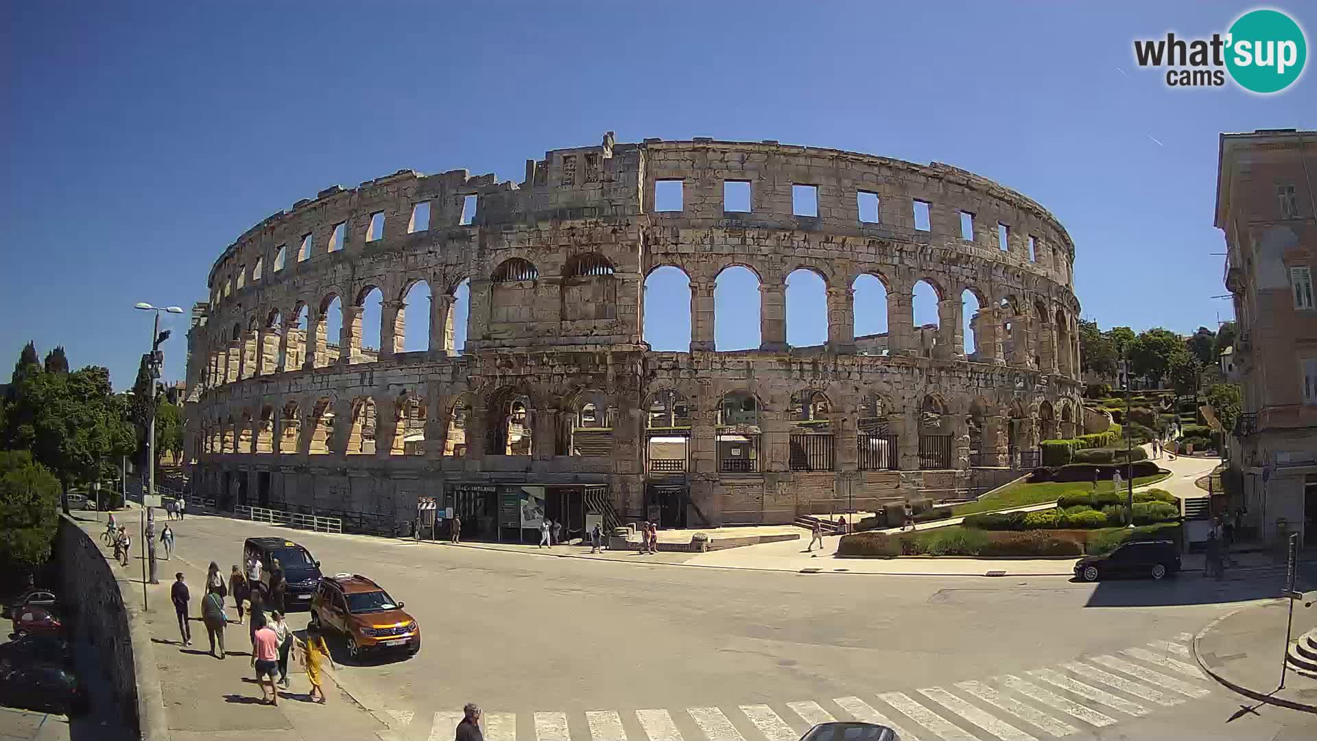Live webcam Amphitheatre in Pula – Arena
