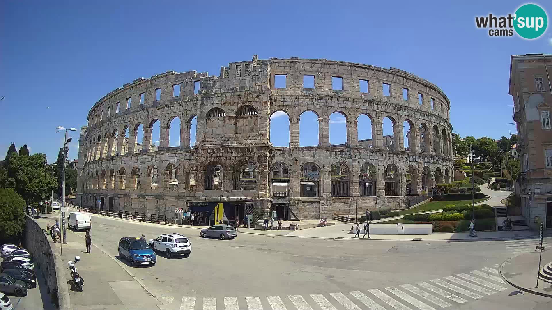Live webcam Amphitheatre in Pula – Arena