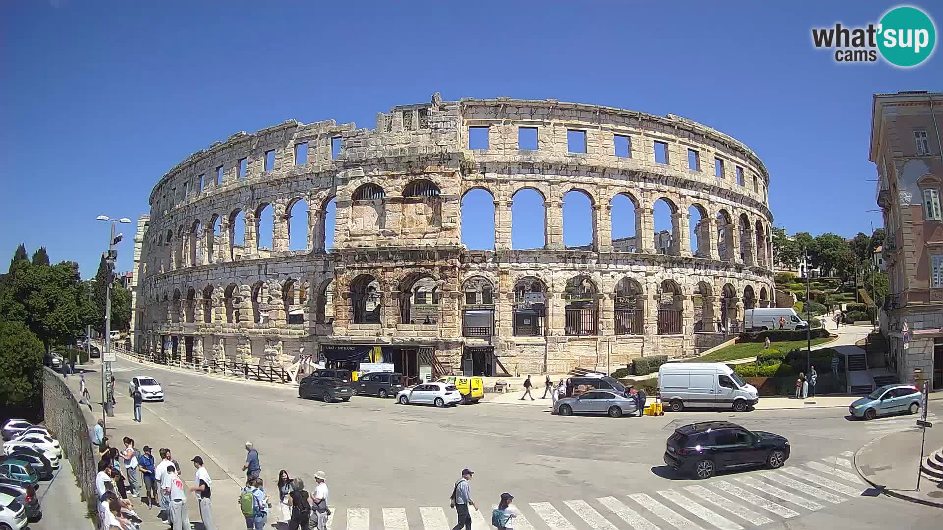 Live webcam Amphitheatre in Pula – Arena