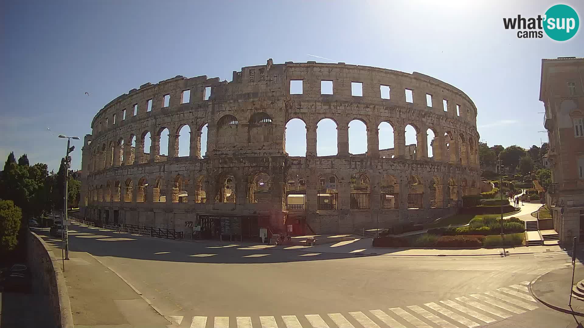 Live webcam Amphitheatre in Pula – Arena