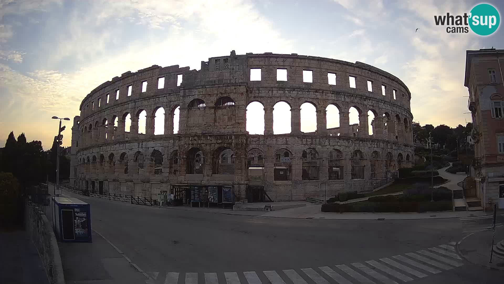 Live webcam Amphitheatre in Pula – Arena