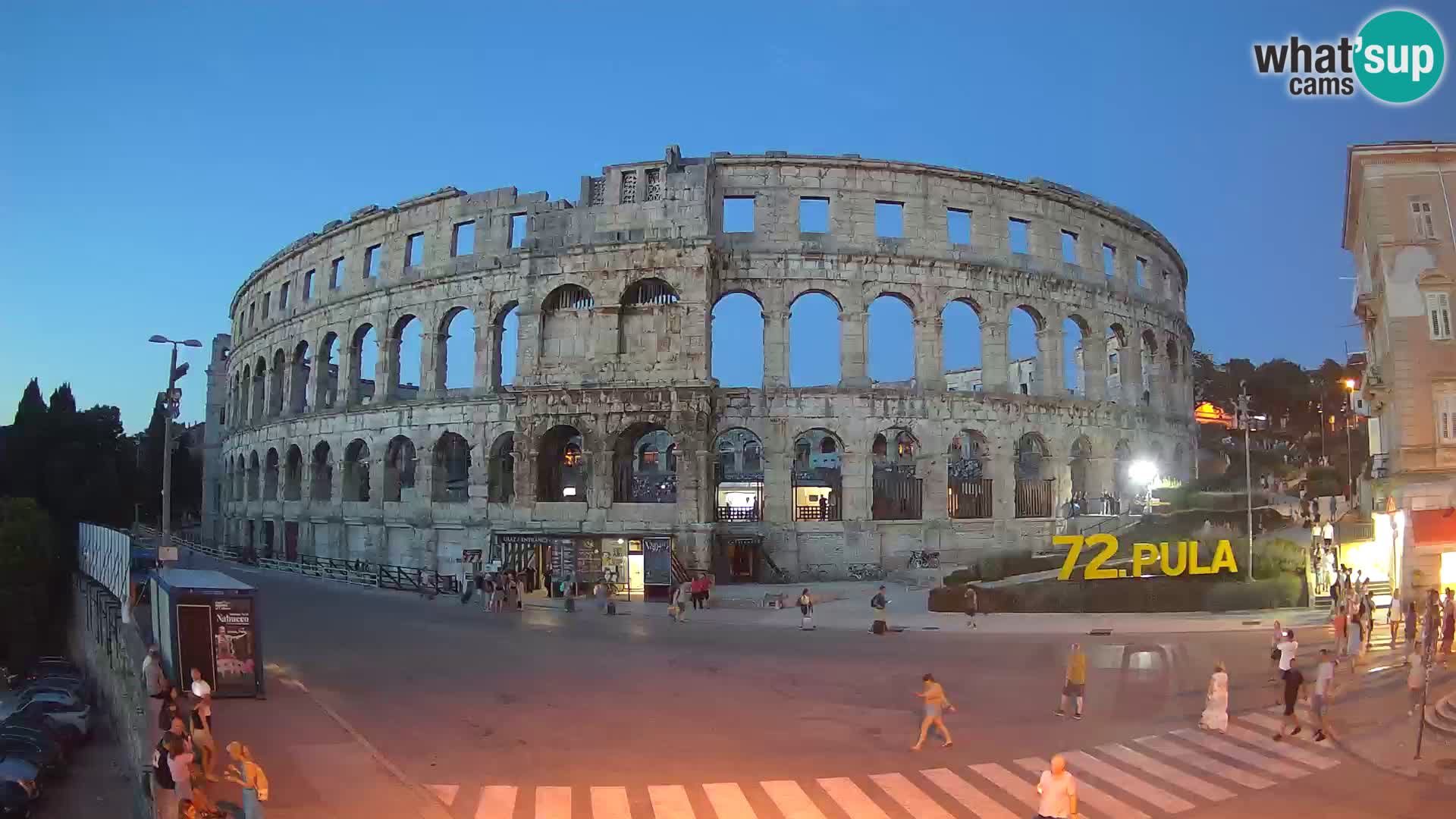 Live webcam Amphitheatre in Pula – Arena