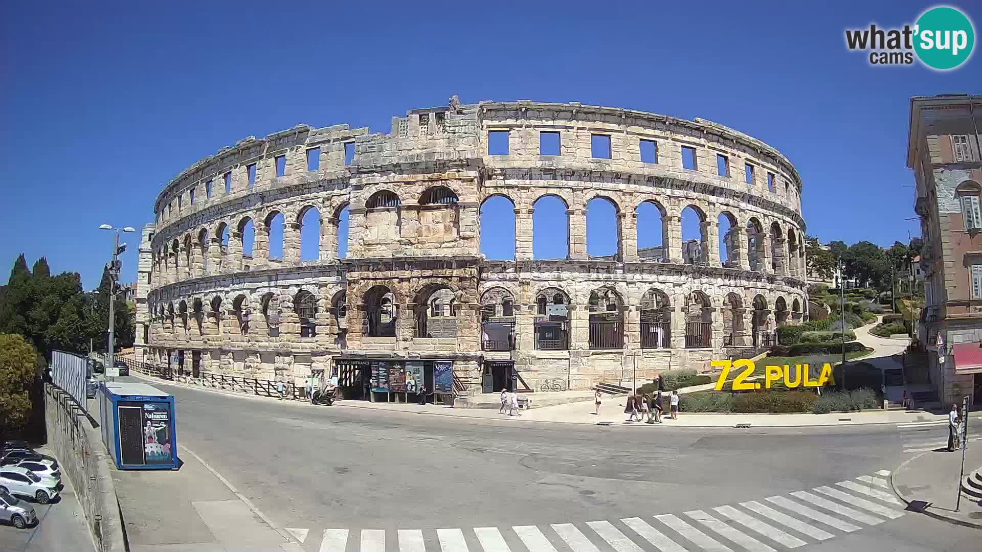 Live webcam Amphitheatre in Pula – Arena