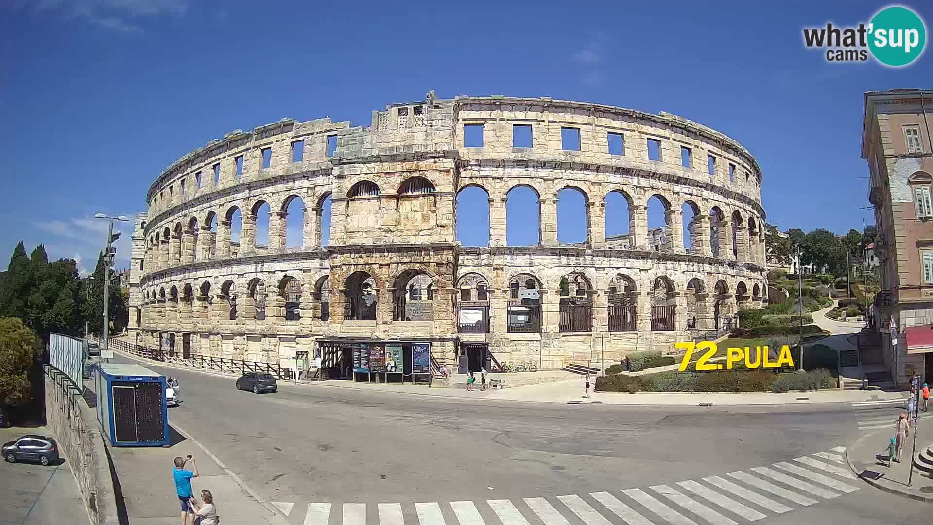 Live webcam Amphitheatre in Pula – Arena