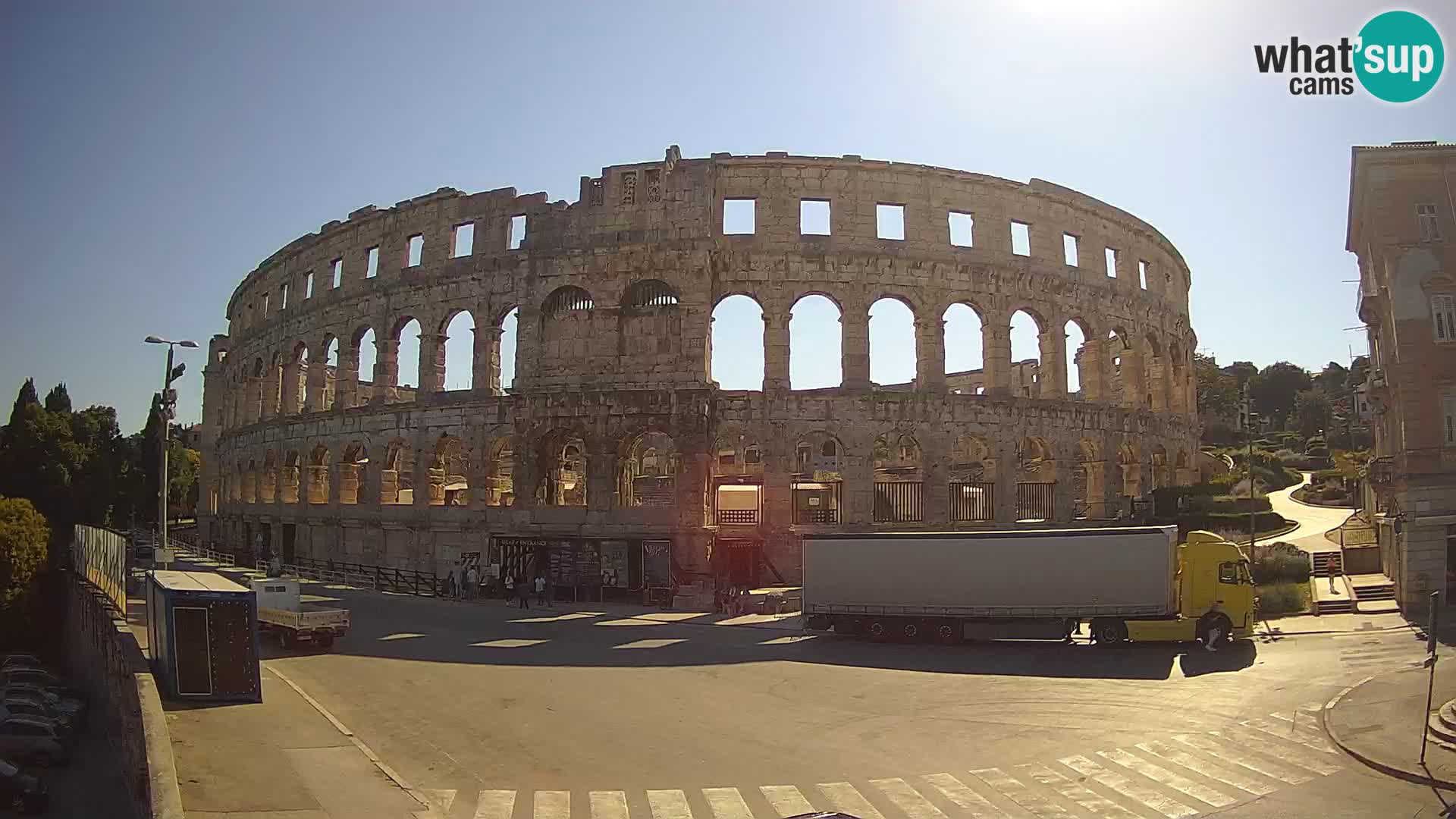 Live webcam Amphitheatre in Pula – Arena