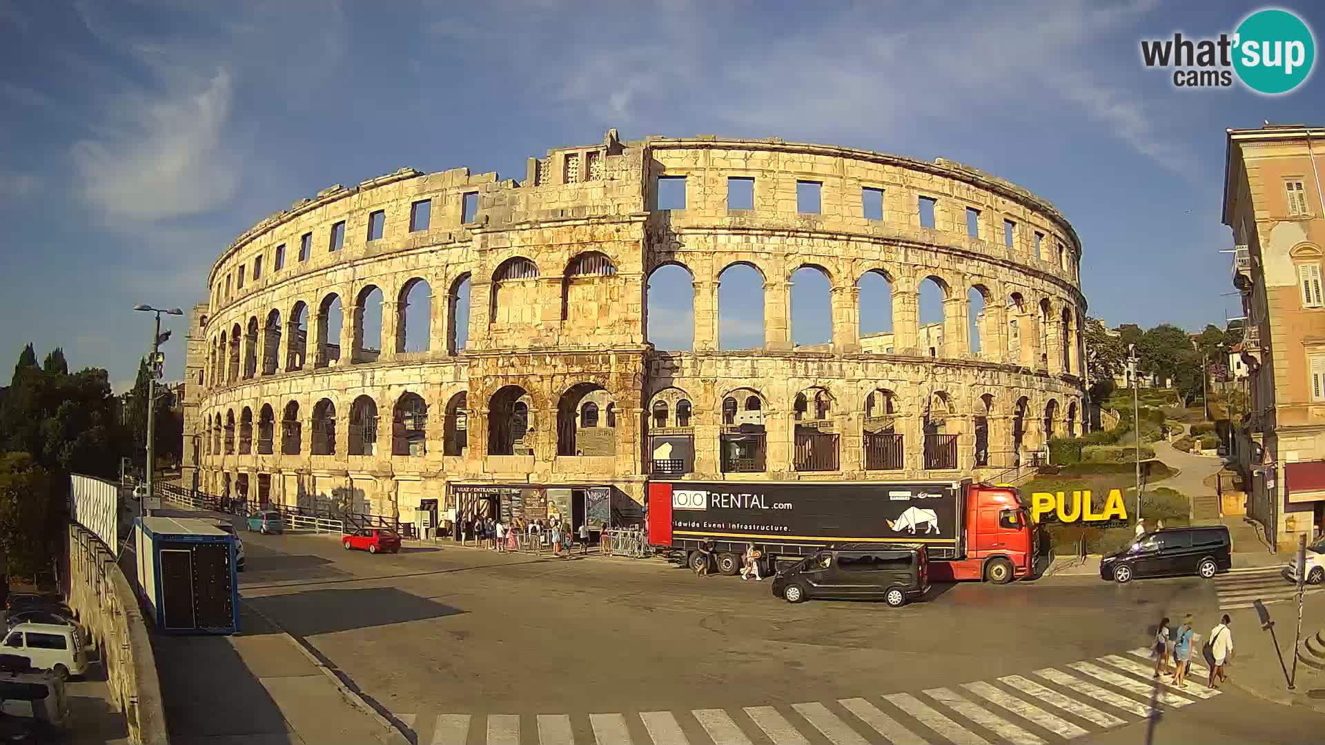 Live webcam Amphitheatre in Pula – Arena