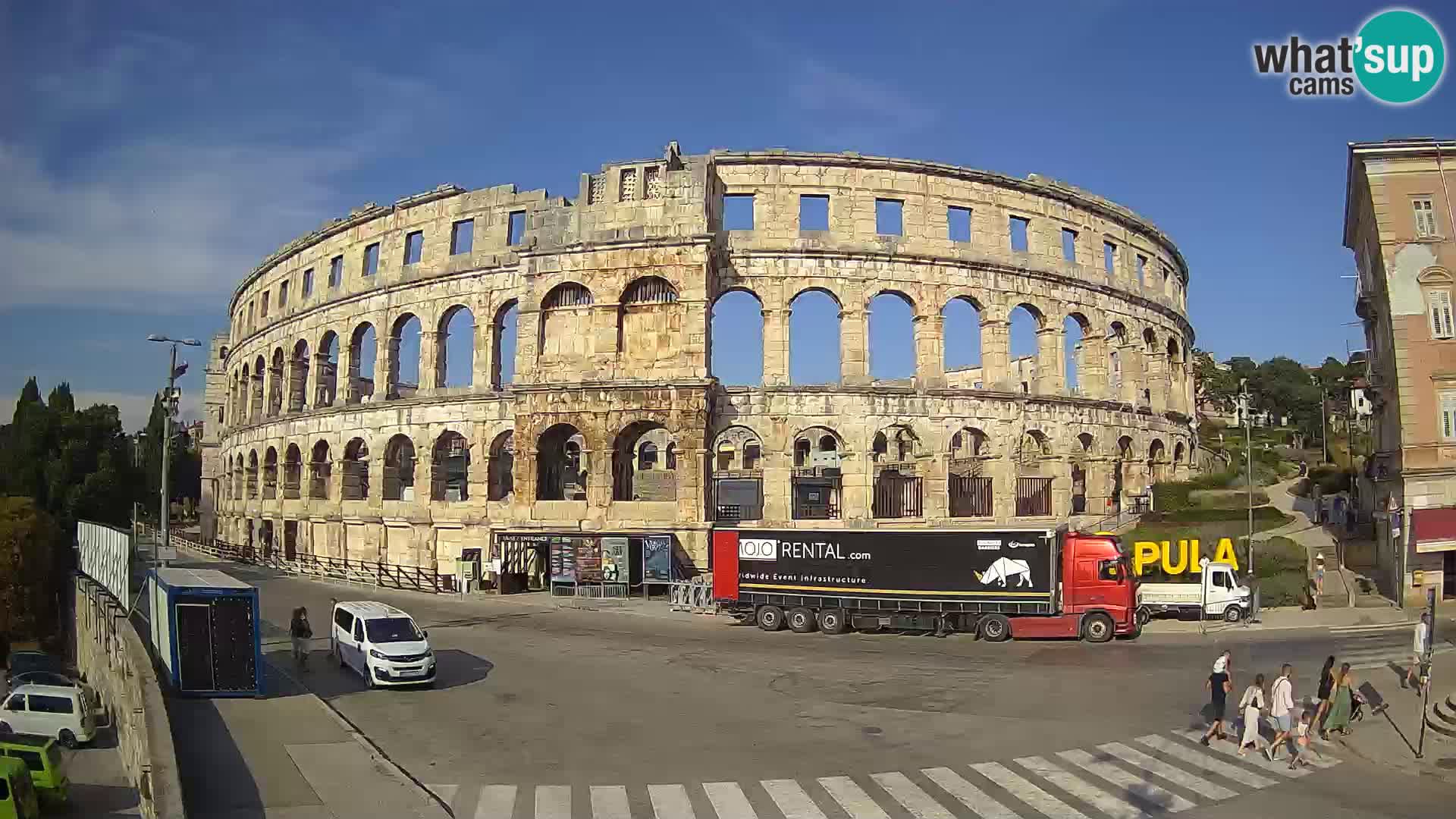 Live webcam Amphitheatre in Pula – Arena